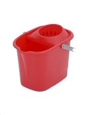 CUBO RECTANGULAR 16L. ROJO C/ESCURRIDOR