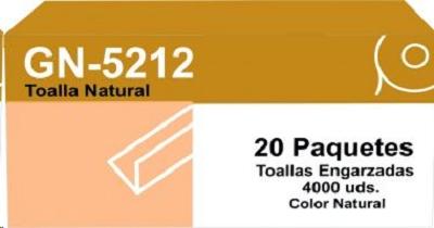 CAJA TOALLAS Z-V NATURAL ECO 2/C (4000U)