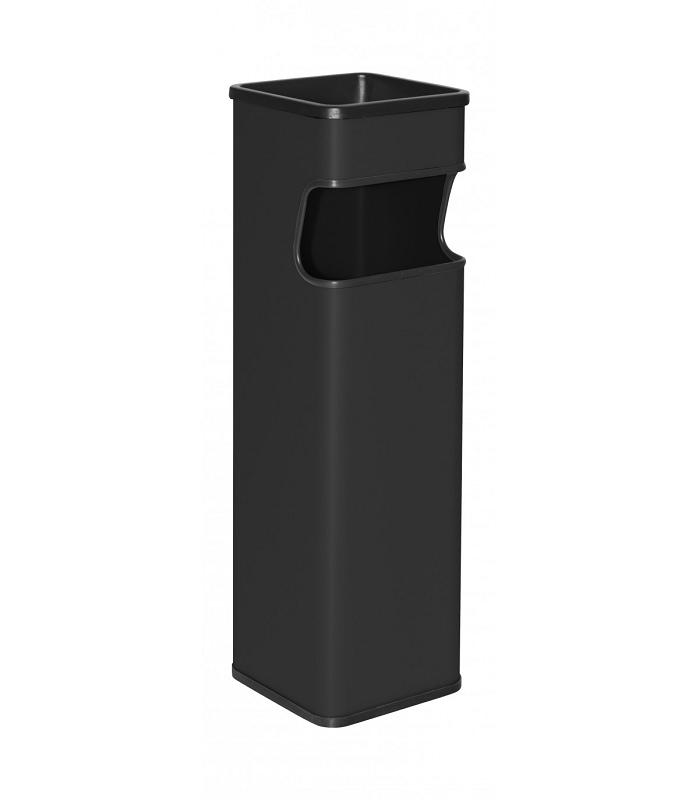 CENICERO PAPELERA CUADRADA NEGRA