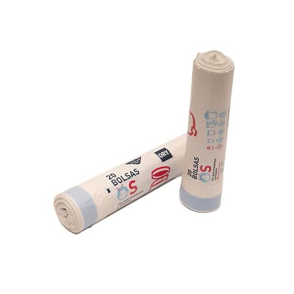 BOLSA BASURA 42X45 CIERRE FACIL G.55 (20U) BLANCA PERFUMADA