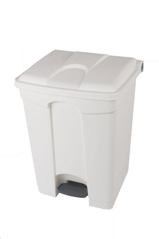 CONTENEDOR POLARIS 70 LTS. TAPA BLANCA+PEDAL+RUEDAS
