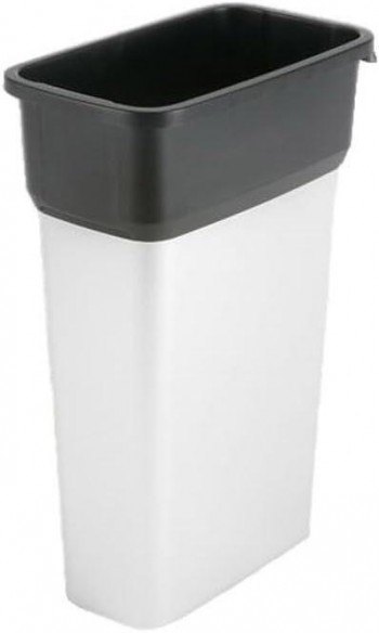 CONTENEDOR PAPELERA SELECTIVO NEO ECOSORT GRIS/NEGRA (70 LITROS)