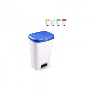 CONTENEDOR FORT 50L CON TAPA Y PEDAL (5 COLORES)