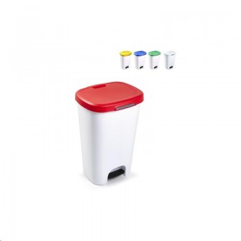 CONTENEDOR FORT 50L CON TAPA Y PEDAL (5 COLORES)