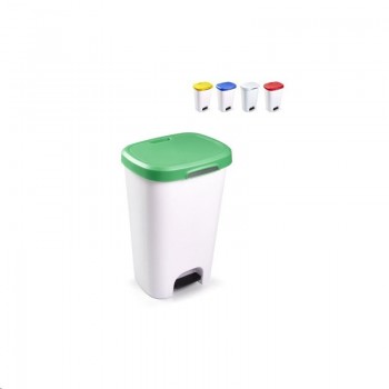 CONTENEDOR FORT 50L CON TAPA Y PEDAL (5 COLORES)
