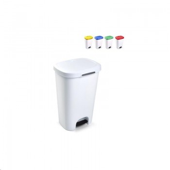 CONTENEDOR FORT 50L CON TAPA Y PEDAL (5 COLORES)
