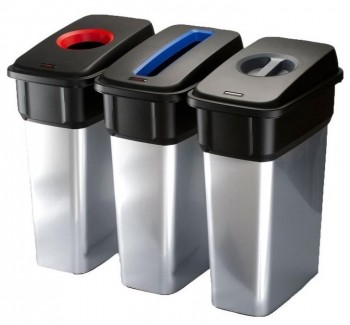 PAPELERA SELECTIVA VILEDA GEO MEDIANA (55Lts) Y MAXI (70 Lts)