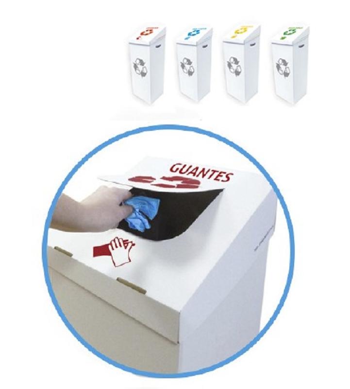 PAPELERAS CONTENEDORES SELECTIVOS DESECHABLES KROSS KARTO