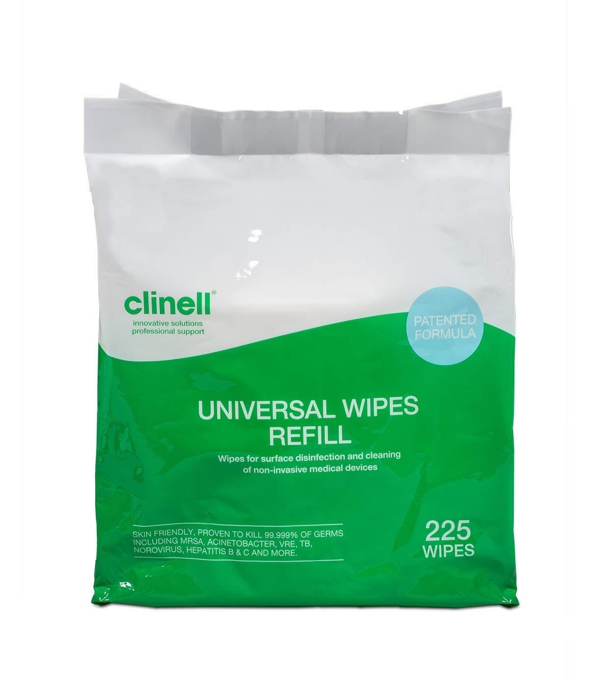 CLINELL UNIVERSAL WIPES REFILL 225 (RECAMBIO TOALLITAS)