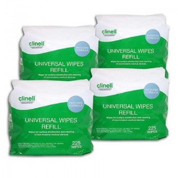 CLINELL UNIVERSAL WIPES REFILL 225 (RECAMBIO TOALLITAS)