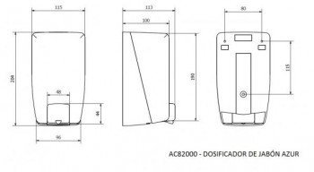 DOSFICADOR JABON AZUR FUME 1L.