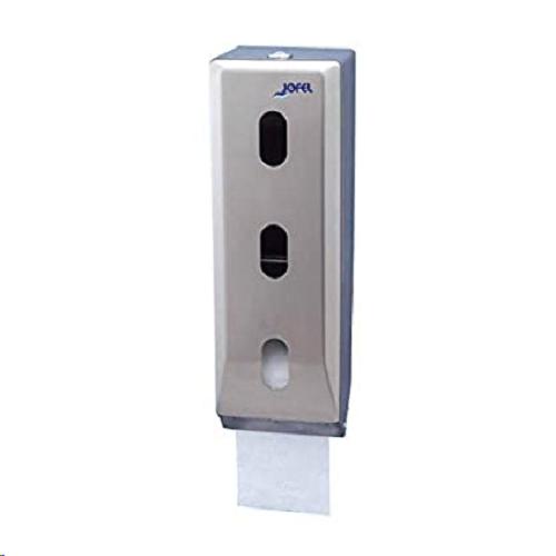 DISPENSADOR PORTARROLLOS PAPEL HIGIENICO DOMESTICO ACERO INOXIDABLE TRIPLE