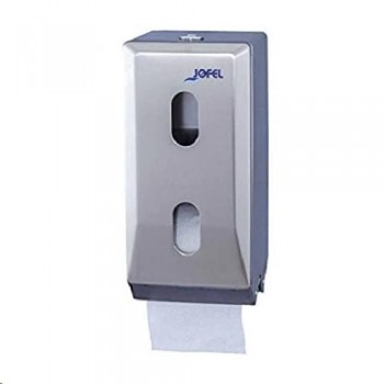 DISPENSADOR PORTARROLLOS PAPEL HIGIENICO DOMESTICO ACERO INOXIDABLE DOBLE