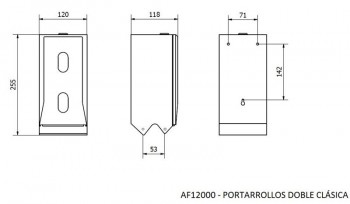 DISPENSADOR PORTARROLLOS PAPEL HIGIENICO DOMESTICO ACERO INOXIDABLE DOBLE
