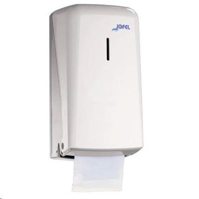 DISPENSADOR PORTARROLLOS PAPEL HIGIENICO DOMESTICO DOBLE AZUR ABS BLANCO