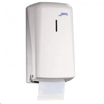 DISPENSADOR PORTARROLLOS PAPEL HIGIENICO DOMESTICO DOBLE AZUR ABS BLANCO