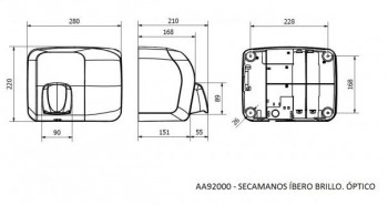 SECAMANOS IBERO ACERO INOX. OPTICO