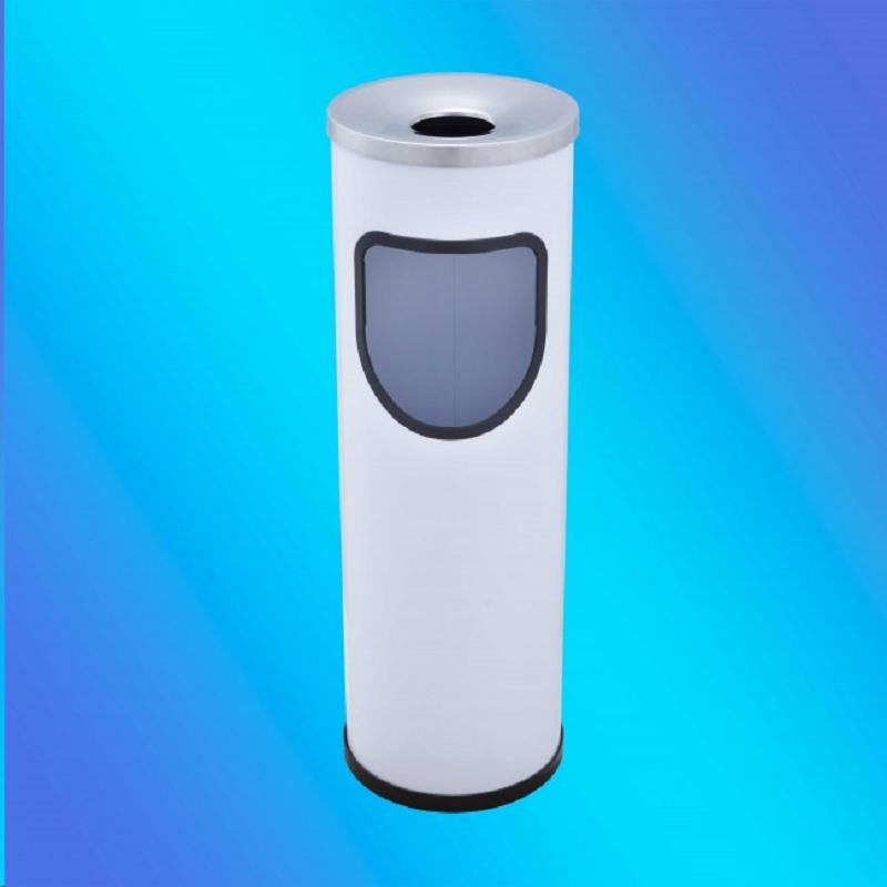 CENICERO PAPELERA REDONDA EPOXI BLANCA 25L.