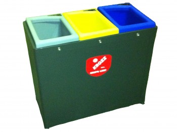 ESTACION SELECTIVA DE BASURA EPOXI (3x50 Lts)