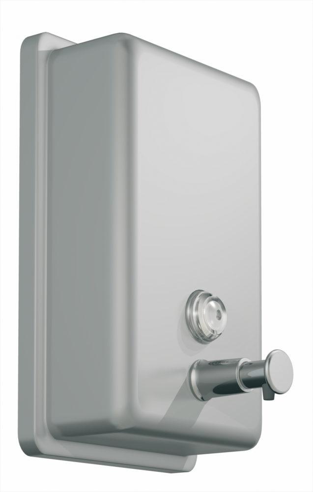 DOSIFICADOR JABON VERTICAL ACERO INOX. SATINADO 850ml