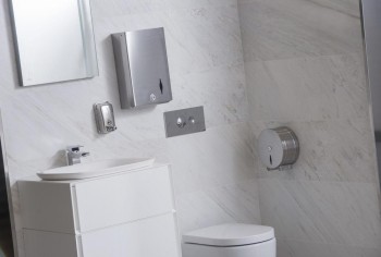 DOSIFICADOR JABON VERTICAL ACERO INOX. SATINADO 850ml