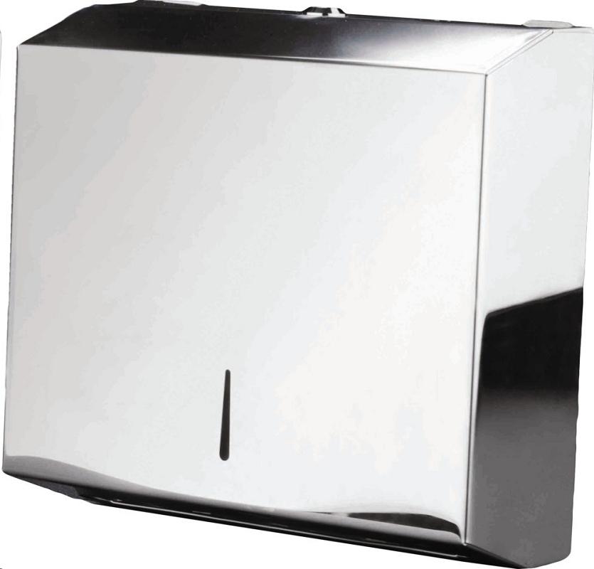 DISPENSADOR TOALLA - SERVILLETA TOALLERO Z ZIG-ZAG ACERO INOXIDABLE BRILLO