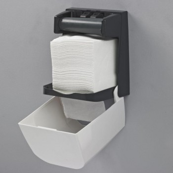 DISPENSADOR PAPEL HIGIENICO PLEGADO/DOMESTICO (MIXTO) YALISS MINI ABS BLANCO