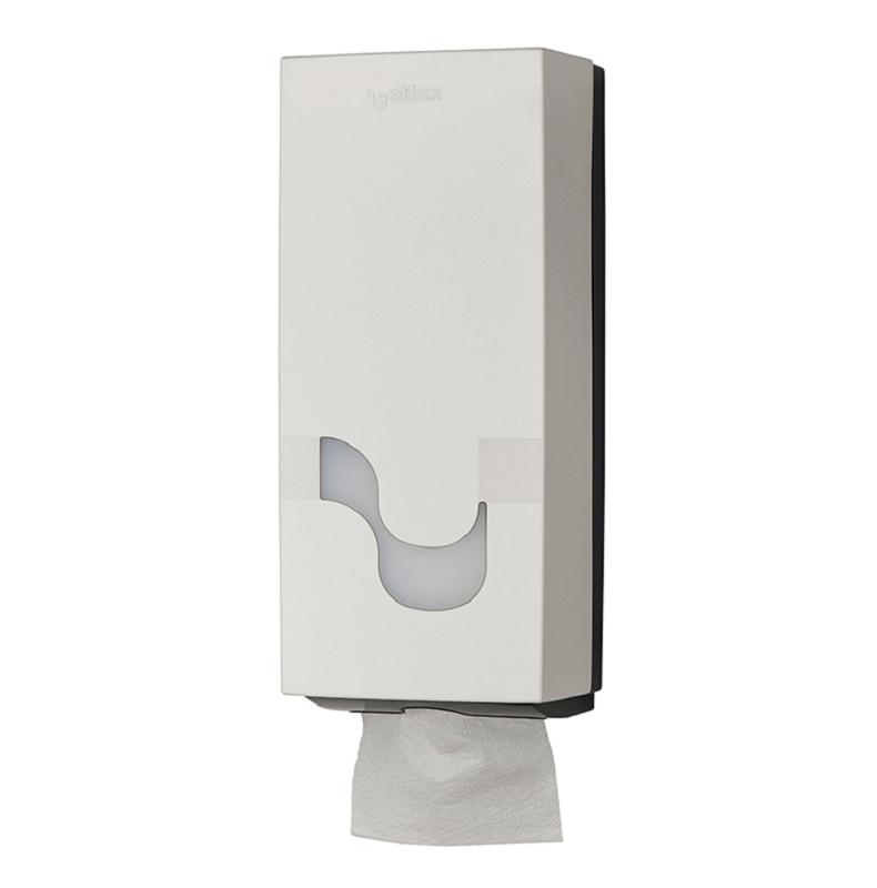 DISPENSADOR PAPEL HIGIENICO INTERPLEGADO MEGAMINI ABS BLANCO/GRIS
