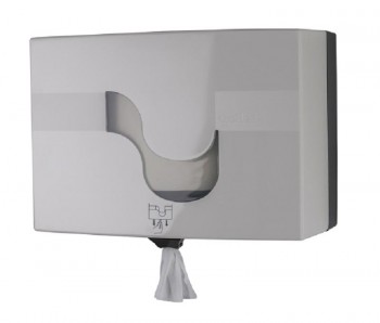 DISPENSADOR PAPEL HIGIENICO EXTRACCION CENTRAL MEGAMINI MIDI EASY-PULL ABS BLANCO/GRIS