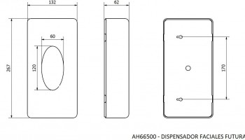DISPENSADOR FACIALES INOX BRILLO