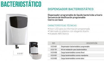 DISPENSADOR BACTERIOSTATICO