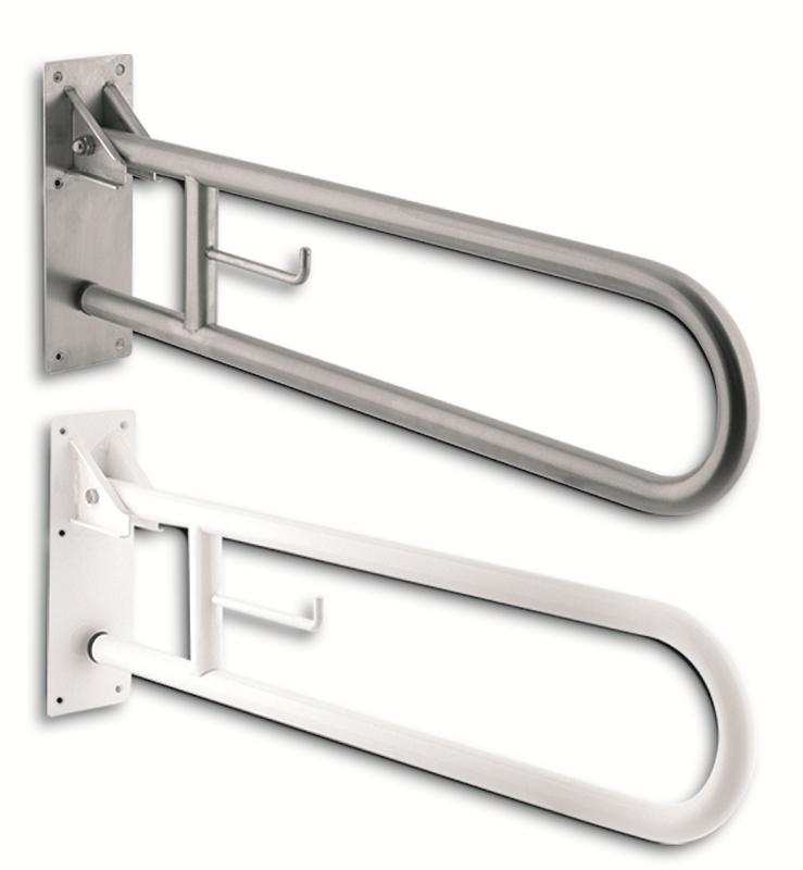 BARRA ABATIBLE ACERO (BLANCA / INOX)