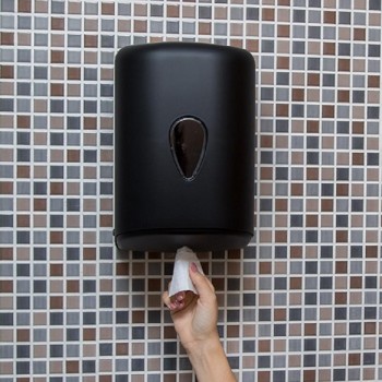 DISPENSADOR TOALLERO PAPEL SECAMANOS MECHA KROSS ARES NEGRO