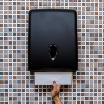 DISPENSADOR TOALLA - SERVILLETA TOALLERO Z ABS KROSS ARES NEGRO