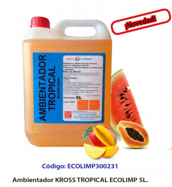 AMBIENTADOR KROSS TROPICAL ECOLIMP (AK5) 5L.