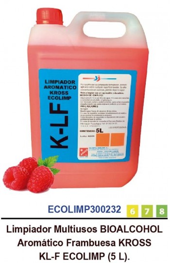 LIMPIADOR KROSS AROMATICO BIO-ALCOHOL KL-F 5L ECOLIMP
