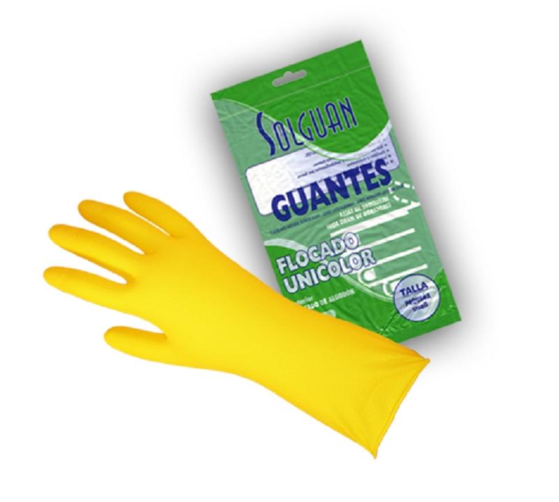 GUANTE FLOCADO AMARILLO ECOLIMP