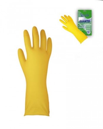 GUANTE FLOCADO AMARILLO ECOLIMP