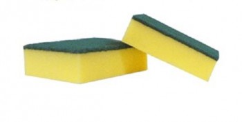 ESTROPAJO VERDE CON ESPONJA ECOLIMP
