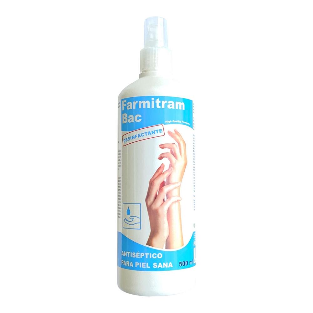 DESINFECTANTE ANTISEPTICO MANOS FARMITRAM BAC SPRAY 500ml