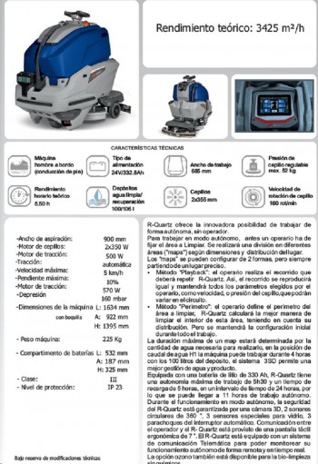 FREGADORAS AUTONOMA R-QUARTZ 66 - 80 PLUS