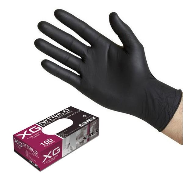 GUANTE NITRILO BLACK (NEGROS) SIN POLVO