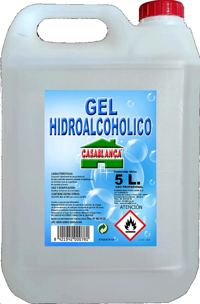 GEL HIDROALCOHOLICO CASABLANCA (5 LTS.)