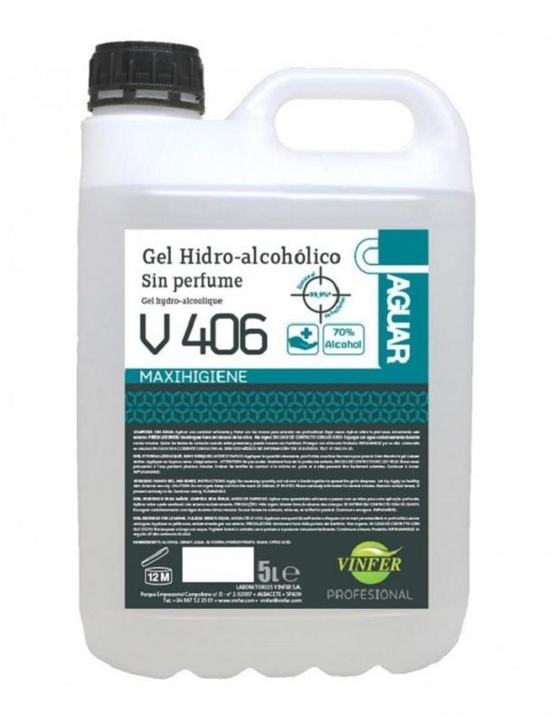 GEL HIDROALCOHOLICO JAGUAR V406 (5L.)