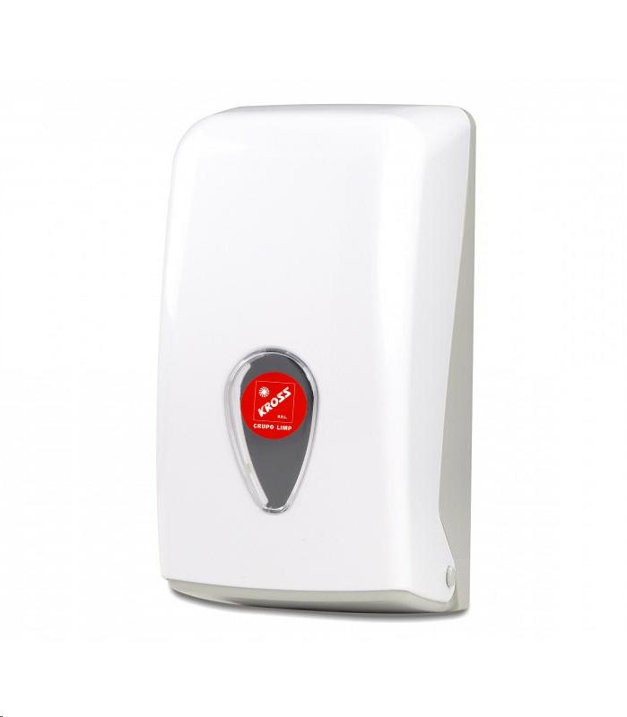 DISPENSADOR PAPEL HIGIENICO INTERPLEGADO HOJA-HOJA KROSS ARES BLANCO