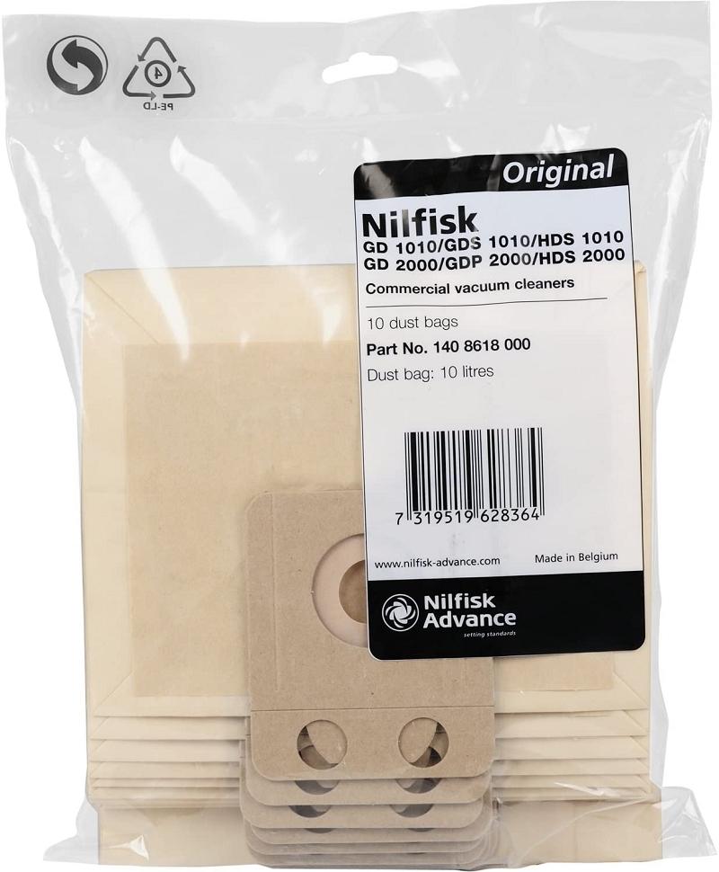 BOLSA ASPIRADOR NILFISK GD1010/2000 (10 Unds)